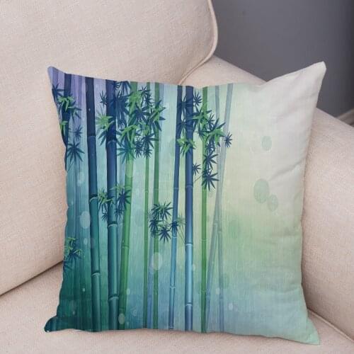 Nordic style Colorful Bamboo Lavender Cushion Cover Plush Pillow Covers Throw Pillow Case Sofa Home Decor Flower Pillowcase