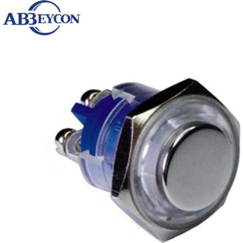 TY 1601 16mm High round head momentary plastic screw terminal waterproof switch motorcycle IB16A-G10J-PC