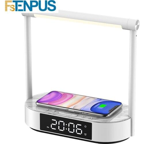 Zq Bedside Lamp Mobile Phone Wireless Charging Bedroom Table Lamp Desk Creative Simple Intelligent Modern Multi-Function