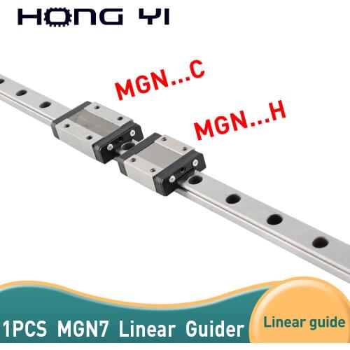 1PC MGN7C MGN7H Linear Rail Guide 100mm 200mm 150mm 250mm 300mm 400mm 500mm with 1PC MGN Slider
