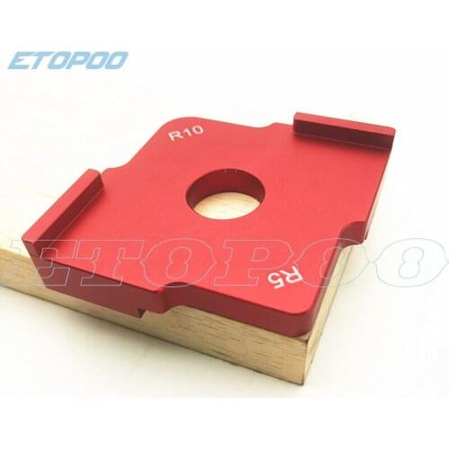 1Pcs Hand-held trimming machine round template woodworking round targeting ruler milling aluminum alloy arc carpenter tools