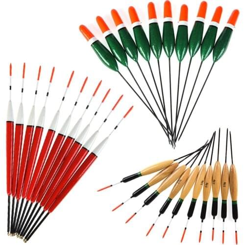 10pcs/lot Bobber Cork Fir Float Vertical Pesca For Carp Fishing Float Fishing Tackle Made Of Fir Durable To Use