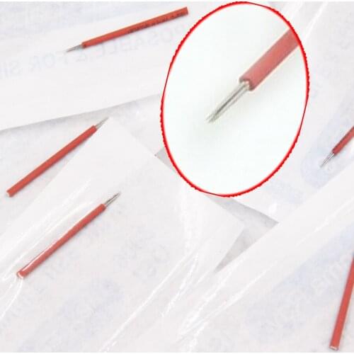 20pcs 5 Round needles for manual pen Semi permanent makeup manual fog pen needle R5 microblading eyebrow pen needles new design