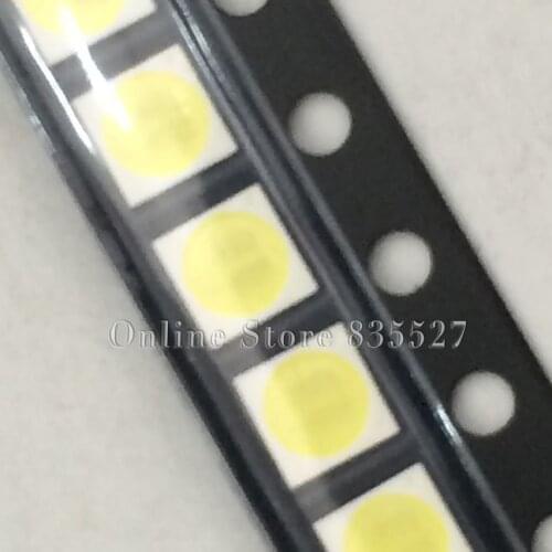 200pcs/lot 3030 110LM 1W 6V 150ma white SMD LED lamp beads light emitting diode copper stent gold wire dual chip
