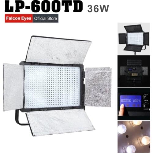 2018 Real Aputure Falconeyes 36w Led Studio Light Outdoor Microfilming Photography With Lcd Screen Continuous Lighting Lp-600td