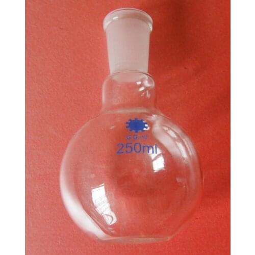 250ml,24/40,1-neck,Flat Bottom Glass Flask,Single Neck,Lab Chemistry Glassware