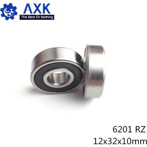 6201RZ Nylon Cage Bearing 12*32*10 mm ABEC-3 ( 8 PCS ) Mute High Speed For Gearboxes 6201 RS 2RZ Ball Bearings 6201RS 2RS Nylon