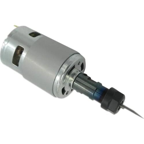 775 DC Engraving Machine Spindle Motor 12-36V with ER11 Extension Rod for 1610/ 2417/ 3018 CNC Router Machine