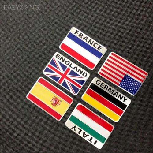 EAZYZKING Car-Styling National Flag Stickers for LADA Vesta Granta 1300 Niva Samara Signet Priora Kalina Safarl largus vaz 2110
