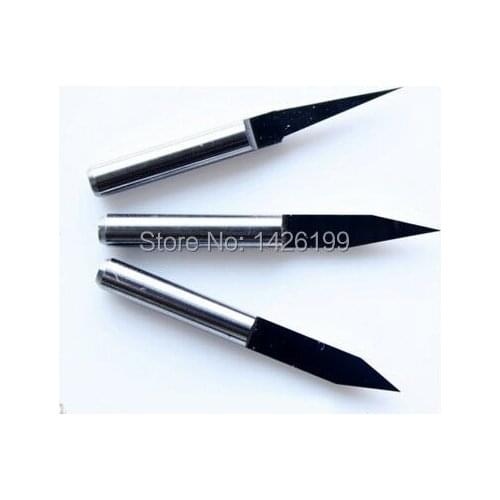 Free Shipping 10PCS 3.175mm 20 Degree 0.4MM End mill Carbide PCB CNC Engraving Bits ,Engrave Wood Acrylic PVC Metal tool
