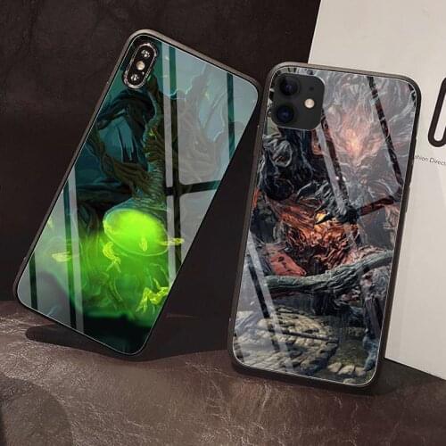 Painting fantasy Phone Case Tempered Glass For iPhone 12 Pro Max Mini 11 Pro XR XS MAX 8 X 7 6S 6 Plus SE 2020 case
