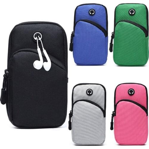 Men Women Arm Bags Sports Outdoor Fitness Multifunction Running and Walking Bag 5 Colors Suitable for 5.0-6.5 Inch Screen