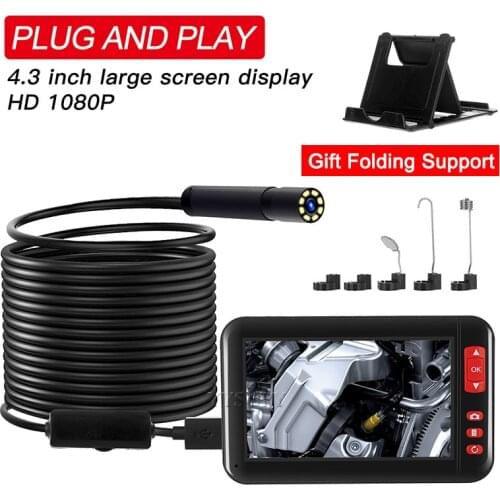 Mini Endoscope Camera Car Endoscopio 8LED Inspection Cam USB Cable Flexible Video Security Borescope Industrial Micro Cam Record