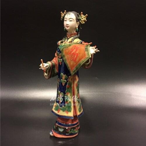 Ceramics Classicals Beautiful Women Painted Arts Female Statue Antique Chinese Angels Lady Porcelain Figurines Home Decor R4148