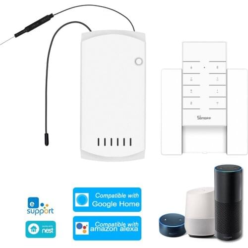 SONOFF Ceiling Fan Controller Smart Switch Controller WiFi Smart Ceiling Fan Light Controller Compatible with Alexa Google Home