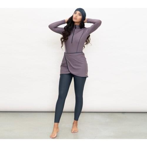 Summer Islamic Women Muslim Swimwear Dress Pants Burkini Swimsuit Print Swim Surf Wear Sport Full Suit Swimming 3 Piece Sets