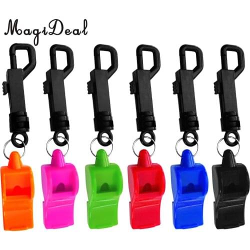 MagiDeal Portable Scuba Diving Emergency Scuba Diving Survival Whistle With Snap Clip for Kayak Boating Camping Hunting Supply