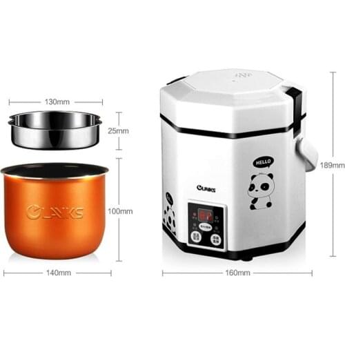 1.2L Mini Rice Cooker Intelligent Time-Appointment Electric Porridge Cooker Suitable for 1-2 People CFXB12-200B