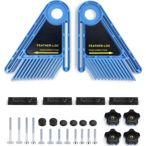 Multi-purpose Feather Loc Board Set Woodworking Engraving Machine Double Featherboards Miter Gauge Slot Woodwork DIY Tools