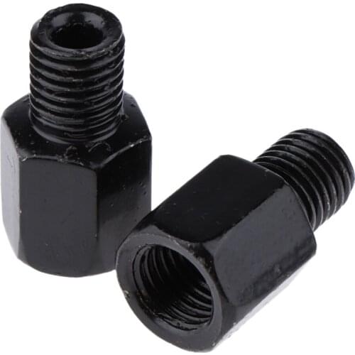 Motorcycle Racing Rearview Side Mirrors LH10mm To LH 10mm Black