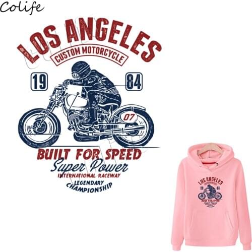 Custom Motorcycle Iron On Patches Diy Accessory Badges New Design Clothing Deco Washable Heat Transfer Clothes Stickers