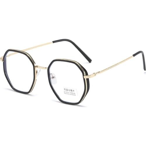 The new flat mirror computer goggles unisex trend retro metal anti-blue light radiation ultra-light