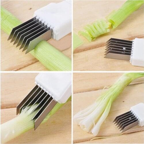Shallot Knife Onion Garlic Vegetable Cutter Cut Onions Garlic Tomato Device Shredders Slicers Cooking Tools Kitchen Accessories