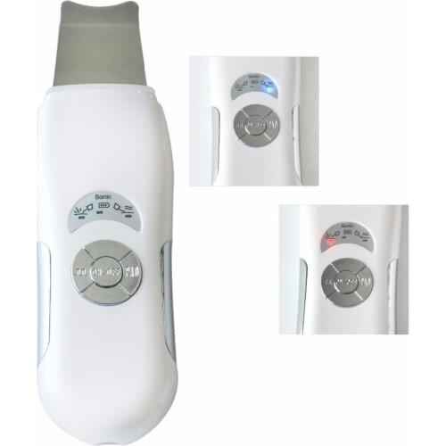 Portable Rechargeable Ultrasonic Galvanic Ion Skin Cleaning Skin Scrubber Peeling Facial Cleaner Massager Face Beauty