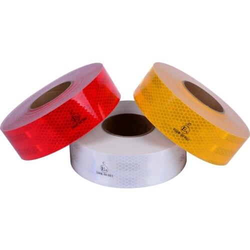 2" x 150' PET clear ECE104 reflective tape for vehicles Red Yellow White colors