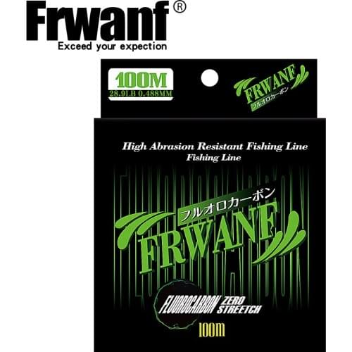 Fast Sinking Japan Material Fluorocarbon Fishing Line 100M Carbon Fiber line 23.6LB-56.6LB Specific Gravity 1.8 high quality