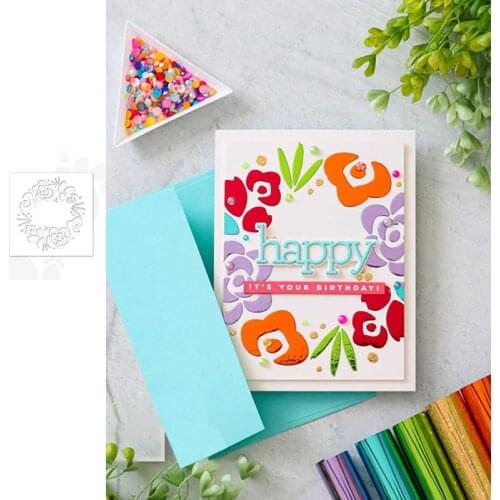 Happy Christmas birthday Stencils for DIY Scrapbooking Album Stamp Make Paper Card Embossing New Die Cut 2021 NEW Products