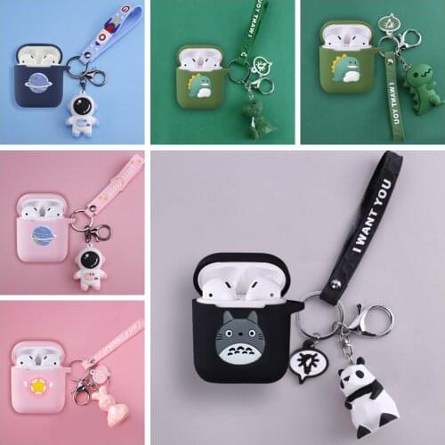 For QCY T8 Case Cartoon Animals Silicone Wireless Bluetooth Earphones Protective Cove For Qcyt10 T11 Case