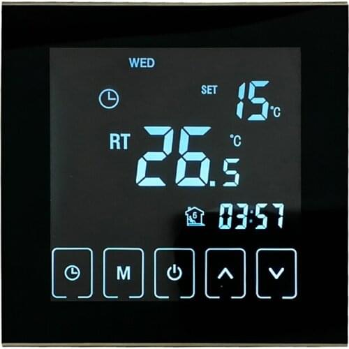 TF Floor Heating Thermostat TF-H901 AC220V Touch Screen Weekly Programable Thermostat For Home Warming Adjustment