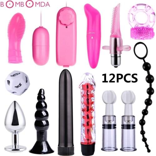 G Spot Vibrator Anal Plug Nipple Sucker Vagina Clitoris Stimulator Sex Toys for Adults Women Female Masturbator Erotic Products