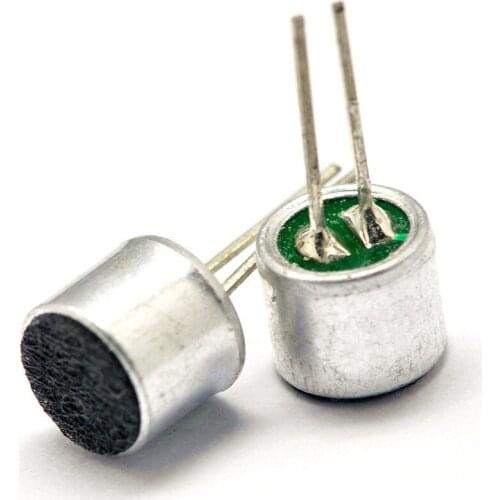 100pcs/lot leaded Microphones 6*5mm electret condenser microphone pickup 52dB