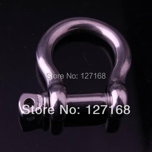 12 pcs/lot Bow Shackles Stainless Steel for Paracord Survival Bracelets free shipping