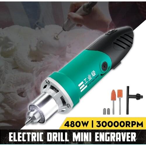 30000RPM 480W Electric Grinder Drill Engraver Tool Variable Speed Rotary Carving Polishing Machine 110V US Plug /220V EU Plug