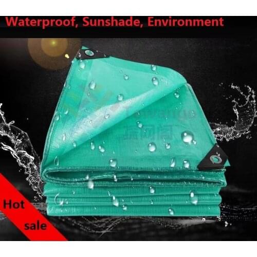 3MX3M 180gsm Rainproof Cloth Tarpaulin Thicken Sunshade Environmental Canopy Cloth Outdoor Garden Greenhouse Freight Car PE Tarp
