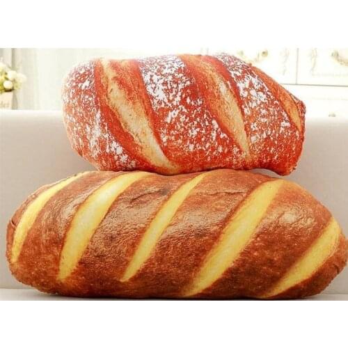 50cm Toy butter bread doll Cartoon sesame Pizza Beefsteak pillow Delicious food plush pillow Simulated snack decoration cushi