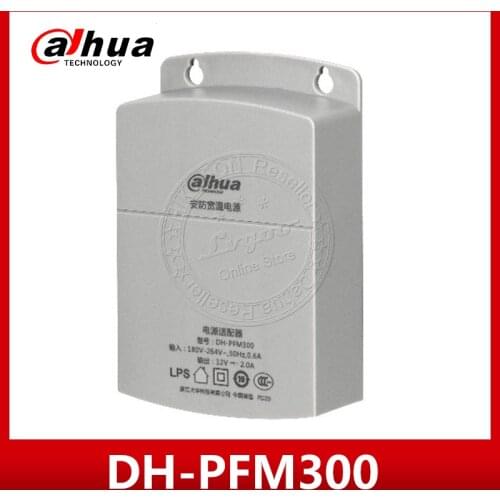 Dahua PFM300 DC12V 2A Power Adapter Power Supply CCTV Adapater DH-PFM300 Power Switch for CCTV Camera AC180~264V Fire Protection