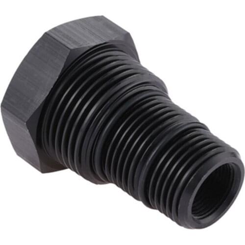 Car Oil Filter Threaded Adapter 5/8-24 To 3/4-16, 13/16-16, 3/4 NPT Aluminum Alloy Automotive Threaded Oil Filter Adapter Black