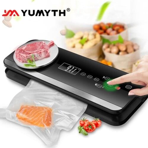 YUMYTH Household Automatic Vacuum Sealer with Vacumm Bags Roll Vacuum Packing Machine Sous Vide Storage Food Tool T215
