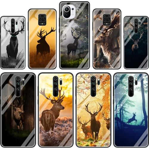 Deer Hunting Camo Glass Phone Case for Xiaomi Redmi Note 9S 8 Mi Poco X3 NFC 9 7 10T 8T 10 Lite 9T K40 Pro 5G 9C Cover Coque