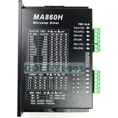 CNC 86 110 Stepper Motor Driver for Nema23/Nema34/Nema42 7.2A/AC18-80V/DC24-120V
