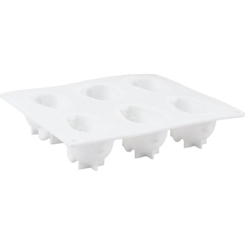 Cake Decorating Moulds Silicone 3D Bunny Rabbit Cake Molds Silicone Molds for Baking Dessert Mousse 6 Forms