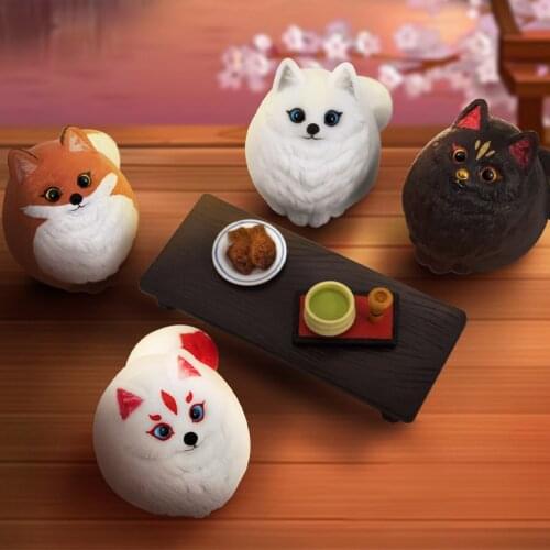 Fat dodo fox blind box toy Caja Ciega blind bag anime character cute desk fairy model girl birthday gift kawaii mystery box deco