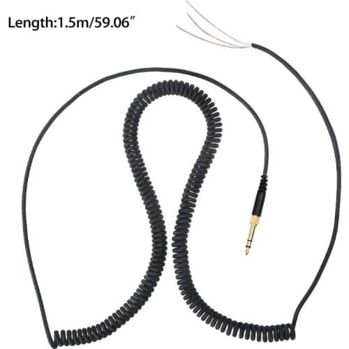 40GD Headphone Cable for -Beyerdynamic DT 770 770PRO 990 990PRO Adapter Replacement Spring Coil