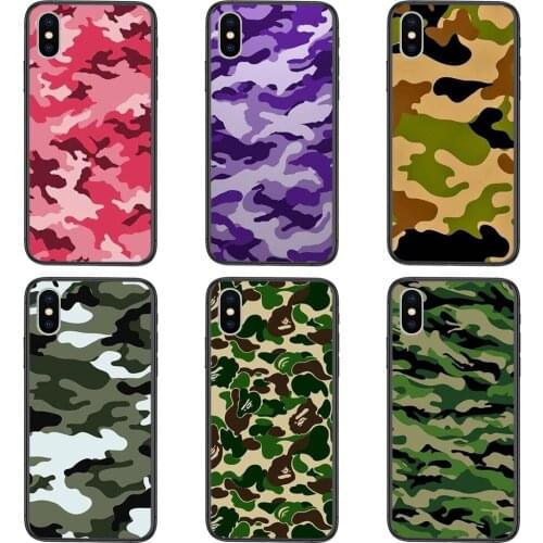Camouflage Pattern Camo Military Army Black For Huawei Nova 8 7 6 3 SE Mate 40 30 20 20X 10 Lite Plus Pro Y5 2018 Y9 2019 TPU