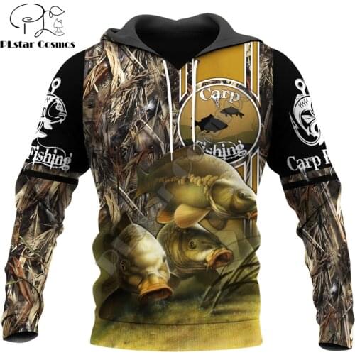 Beautiful Carp Fishing Camo 3D All Over Printed Mens Autumn Hoodie Sweatshirt Unisex Streetwear Casual Zip Jacket Pullover KJ580