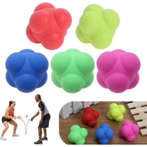 Agility Ball Hexagonal Reaction Agile Towards Workout Improving Hand-eyereaction Jump Fitness Ball Reaction Training Sport
